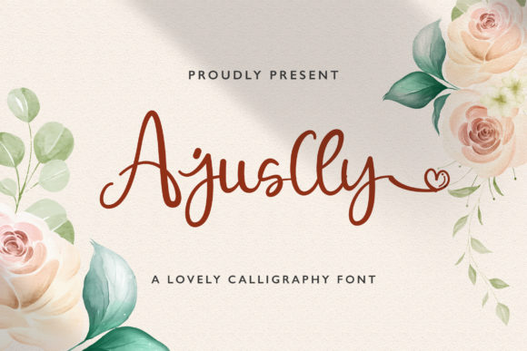 Ajuslly Font: A Delicate Script Handwritten Typeface for Desi Brands