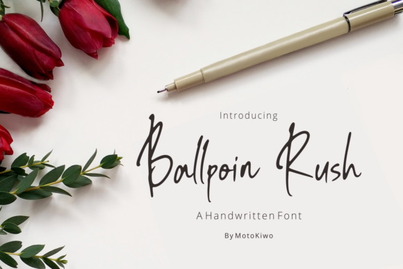 Ballpoin Rush Font for Business Branding