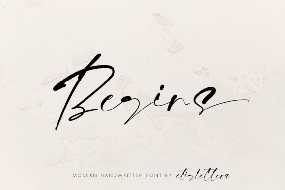 Begins Font for Elegant, Handwritten Branding