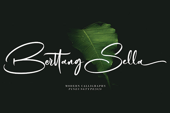Berttang Sella: A Smooth, Elegant Script Handwritten Font for Small Business Branding