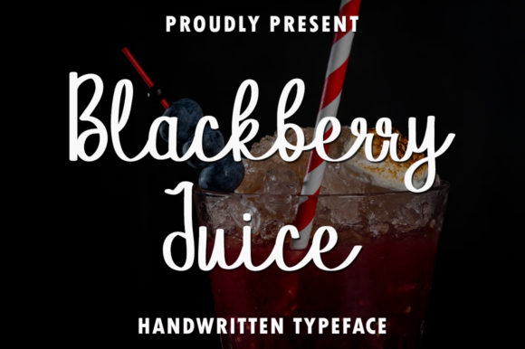 Blackberry Juice: A Delicate Script Handwritten Font for Elegant Branding