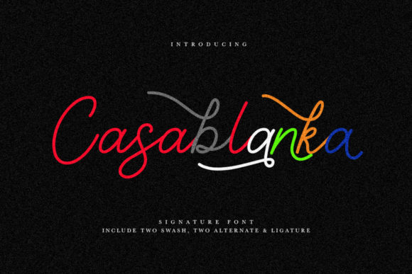 Casablanka: A Versatile Script Handwritten Font for Digital Design