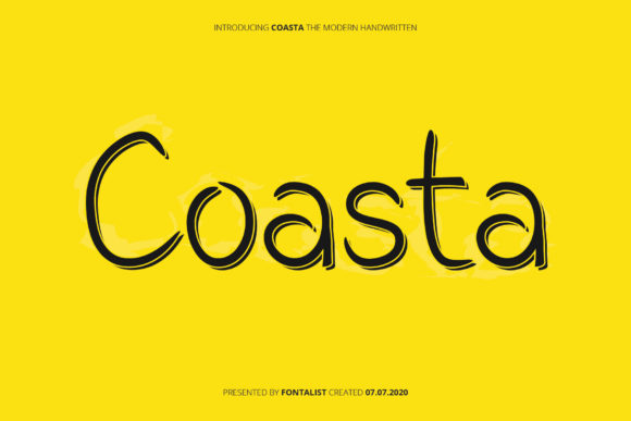 Coasta: A Sweet, Round Handwritten Font for Campaigns That Stick
