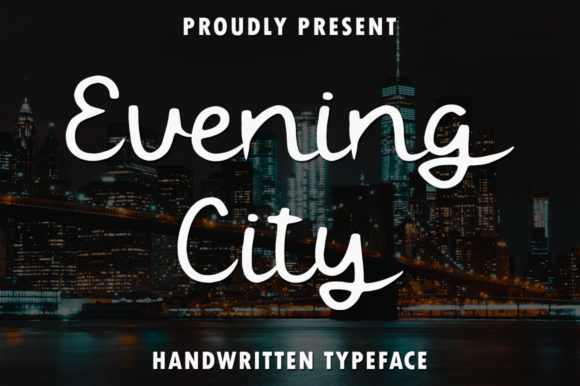 Evening City Script Handwritten Font for Crafters