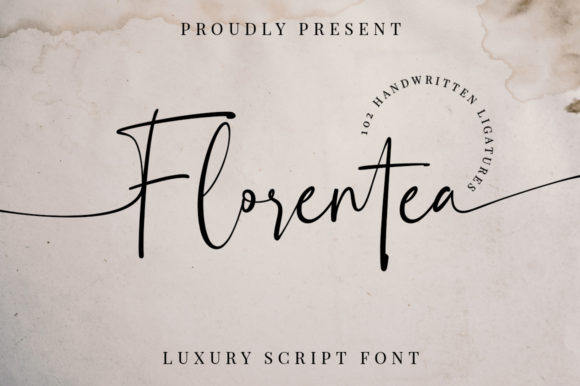 Florentea: A Script Handwritten Font for Elegant Brand Communication
