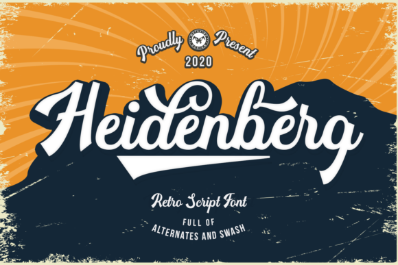 Heidenberg Font: Vintage Script for Editorial Design