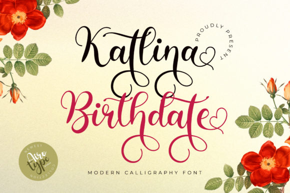 Katlina Birthdate Font for Elegant Branding