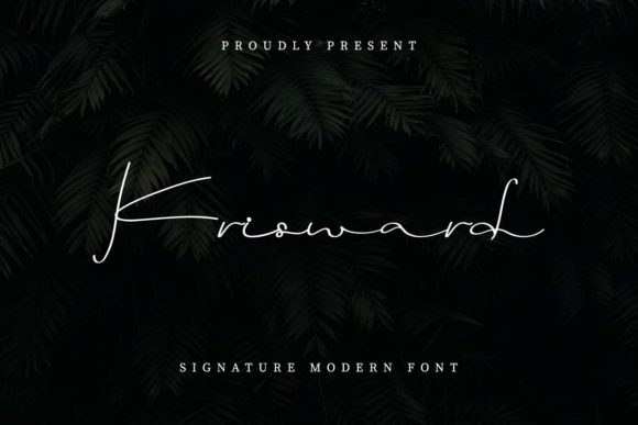 Krisward: A Relaxed Handwritten Font for Real Business Branding