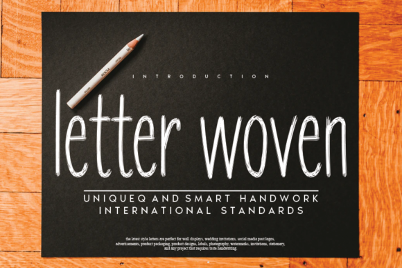 Letter Woven: A Sweet & Friendly Script Handwritten Font for Editorial Warmth