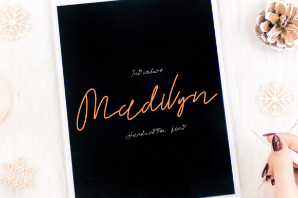 Madilyn Font: Elegant Script Handwritten Fonts for Small Business Branding