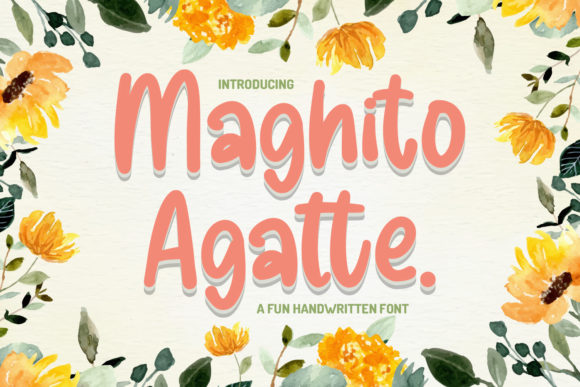 Maghito Agatte: A Script Handwritten Font for Playful, Authentic Campaigns
