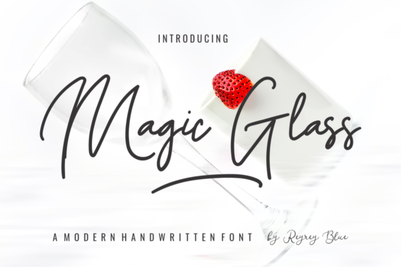 Magic Glass Script Handwritten Font for Elegant Craft Projects