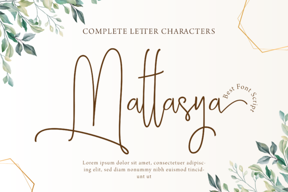 Mattasya: A Script Handwritten Font for Elegant Branding