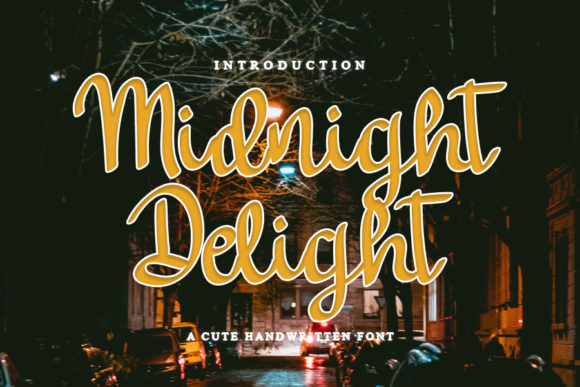 Midnight Delight: A Script Handwritten Font for Scroll-Stopping Brand Content
