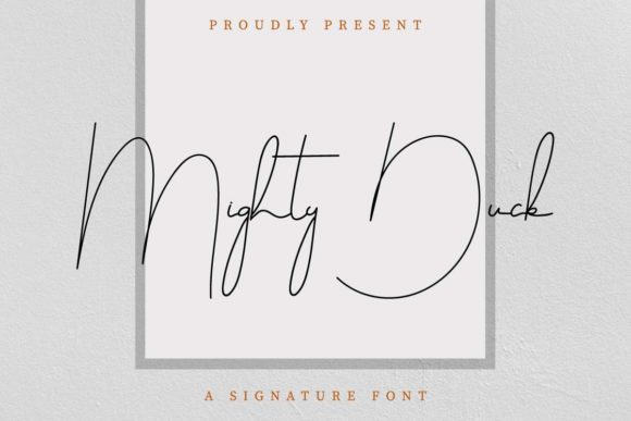 Mighty Duck: A Script Handwritten Font for Elegant Digital Branding