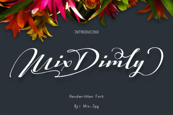 Mix Dimly: A Delicate Script Handwritten Font for Digital Branding