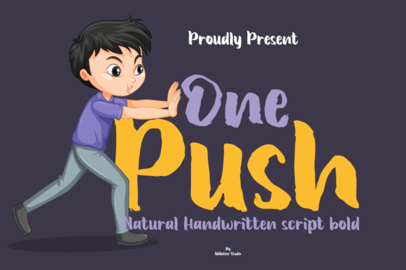 One Push: A Sweet, Flowing Script Handwritten Font for Scroll-Stopping Content