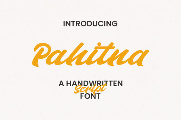 Pahitna: A Bold Script Handwritten Font for Confident Branding