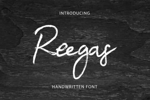 Reegas: A Script Handwritten Font for Elegant Editorial Moments