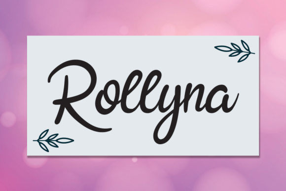Rollyna: A Flowing Handwritten Font for Timeless Craft Designs
