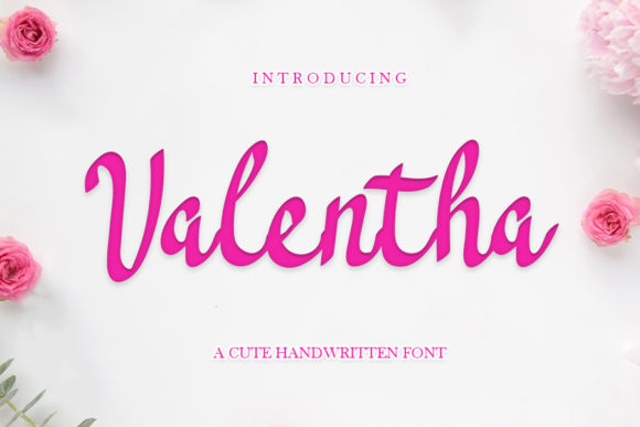 Valentha Script Handwritten Font for Festive Digital Branding